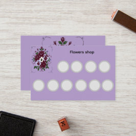 Cartão De Fidelidade Carte de fidélité standard fleuriste - Botanique