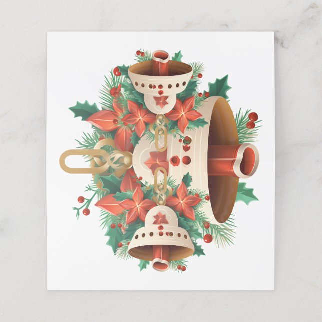 Cartão De Fidelidade Christmas Bell (Exterior/Desdobrado)