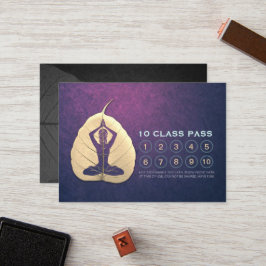 Cartão De Fidelidade Classe Yoga Compromisso de Lealdade Passe Bodhi Le