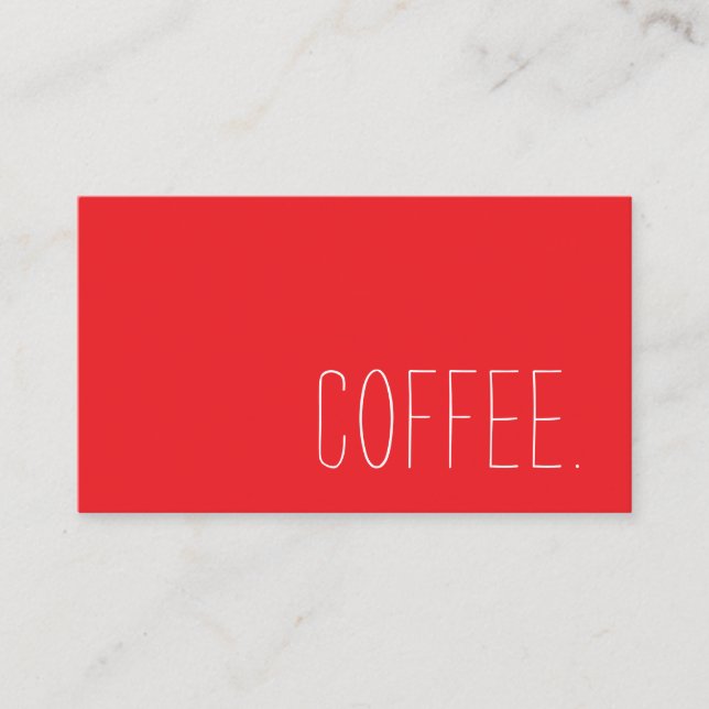 Cartão De Fidelidade Coffee Shop Loyalty Simple Punch (Frente)