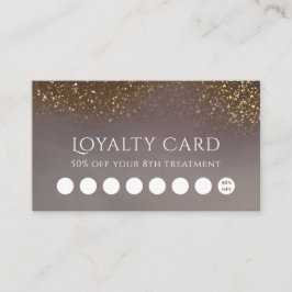 cartão de fidelidade com brilho líquido