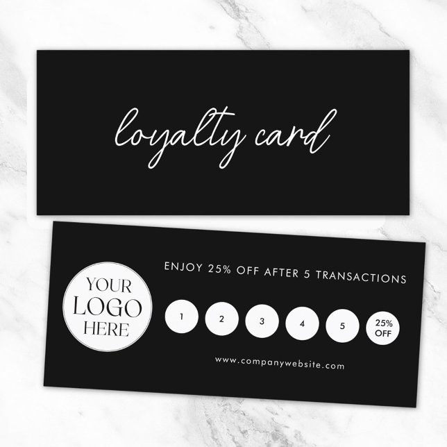 Cartão de Fidelidade com Logotipo Empresarial Mode (Front and Back)