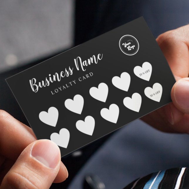 Cartão de Fidelidade com Logotipo Personalizado Co (Criador carregado)