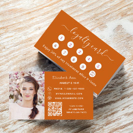 Cartão de fidelidade comercial de foto de código Q