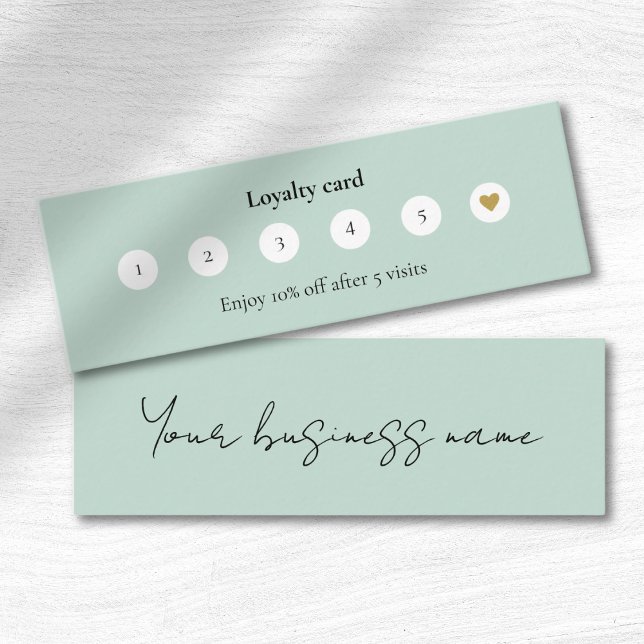 Cartão de fidelidade comercial para venda de metai (Criador carregado)