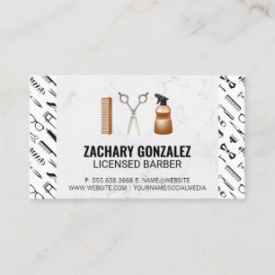 Cartão De Fidelidade Conjunto de Ferramentas de Barber   Barber Tools P