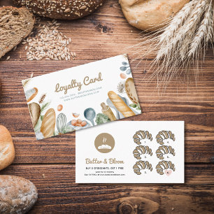 Cartão De Fidelidade Croissant Boho Bakery