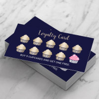 Cupcakes Pastelaria Marinho Azul Lealdade