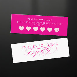 Cartão De Fidelidade Customer Loyalty Cards For Spa Beauty Salons