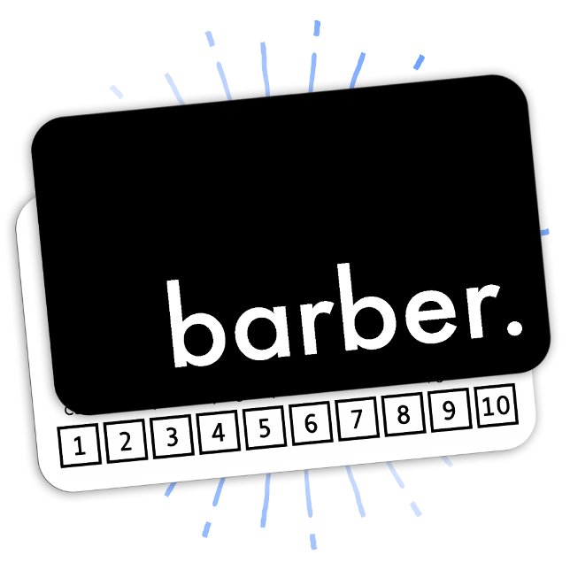 cartão de fidelidade de barbeiro (Criador carregado)