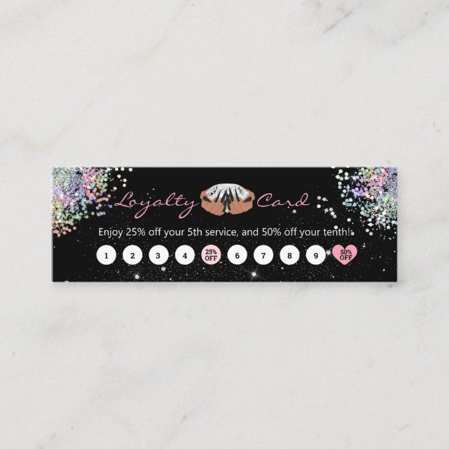 Cartão de Fidelidade de Desconto do Cliente para s (Frente)