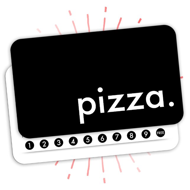 cartão de fidelidade de pizza (Criador carregado)