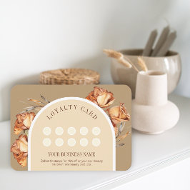 Cartão de fidelidade de Rosa de desconto de de int