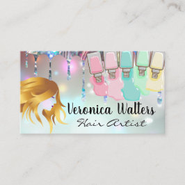 Cartão De Fidelidade Derramares Poloneses para unhas | Bokeh Glamor