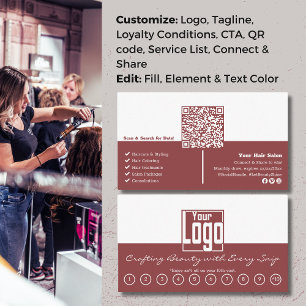 Cartão De Fidelidade Desbloquear Prêmios de Beleza: Salão do Cabelo Top