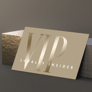 Cartão De Fidelidade Dourado VIP Mínimo de Sheer & Luxury