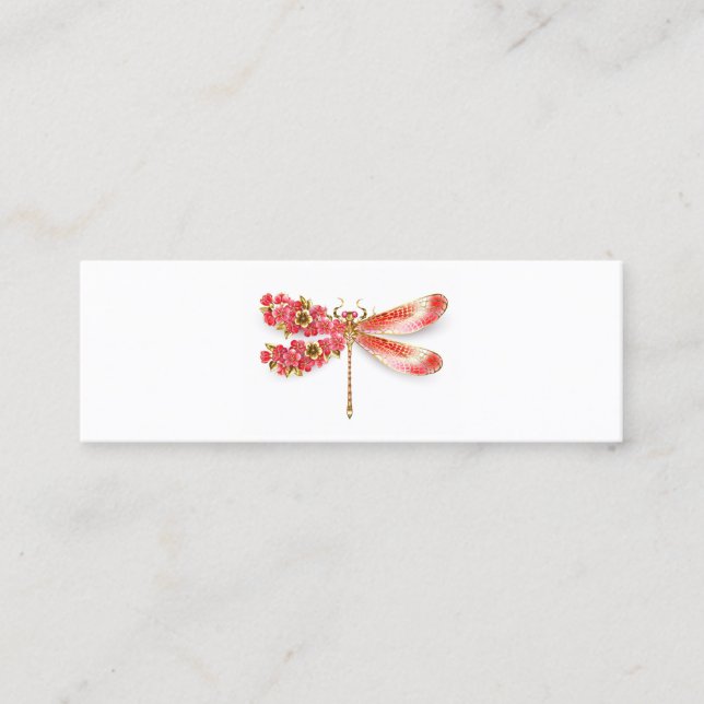 Cartão De Fidelidade Dragonfly com joalheria sakura (Frente)