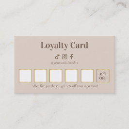 Cartão De Fidelidade Elegant Lash Technician Loyalty Card