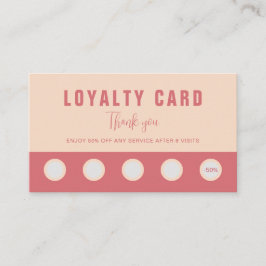 Cartão De Fidelidade Elegant Rose & Ivory Beauty Loyalty & Rewards Card