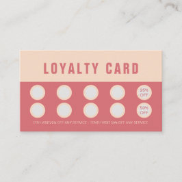 Cartão De Fidelidade Elegant Rose & Ivory Beauty Loyalty & Rewards Card
