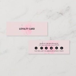 Cartão De Fidelidade Elegant white and black beauty salon