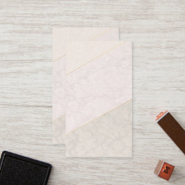 Cartão de Fidelidade Elegante em Branco – Marfim e