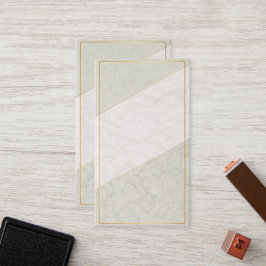 Cartão de Fidelidade Elegante em Branco – Sage & G