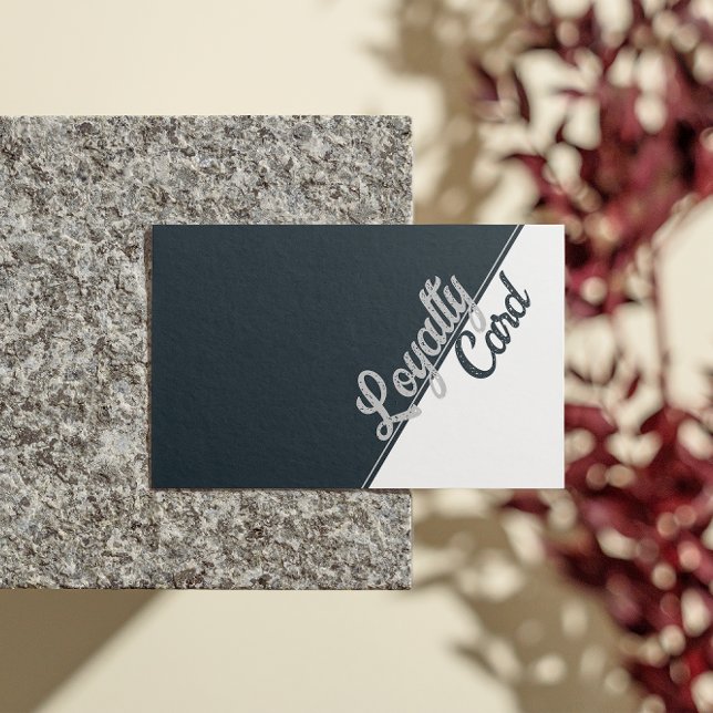 Cartão De Fidelidade Estheticista Beauty Salon Black White Cinza Cinza (Esthetician Beauty Salon Black White Gray Grey Loyalty Card)