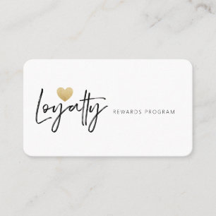 Cartão De Fidelidade Estilo Mínimo Estilo Escoteiro Lealdade Amor Coraç