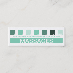 Cartão De Fidelidade FAZ MASSAGENS a apreciação do cliente (os
