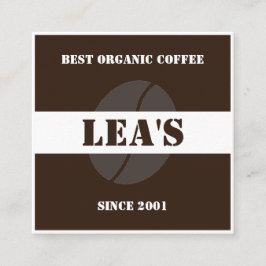 Cartão De Fidelidade Feijões Comprados com café Elegante moderno