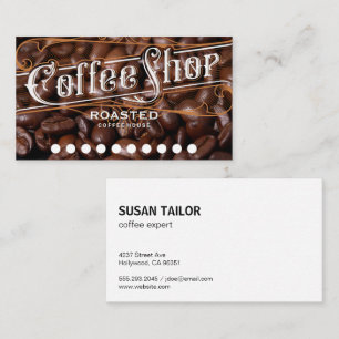 Cartão De Fidelidade Feijões de café   Compro Café