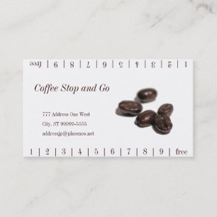 Cartão De Fidelidade Feijões de café Industrial