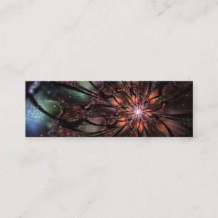 Cartão De Fidelidade Flor de fantasia fractal macia e tenra