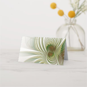 Cartão De Fidelidade Flores de fantasia fractal suaves e tenra