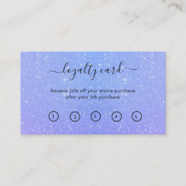 Cartão De Fidelidade Glitter Ombre Beauty Salon