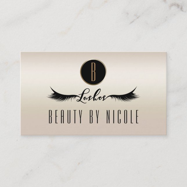 Cartão de Fidelidade Gold Pearl Shimmer Eyelashes (Frente)