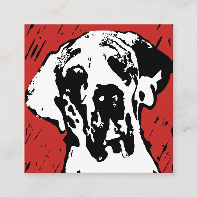 Cartão De Fidelidade Grande Danês Linoprint (Frente)