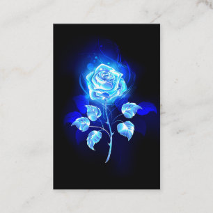 Cartão De Fidelidade Gravação de Rosa Azul