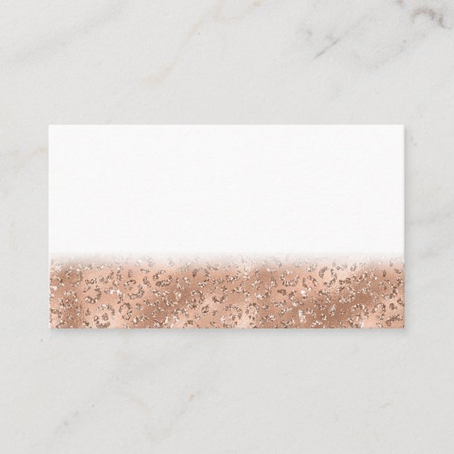 Cartão De Fidelidade Impressão de Pele Preta Chita Leopard (Frente)