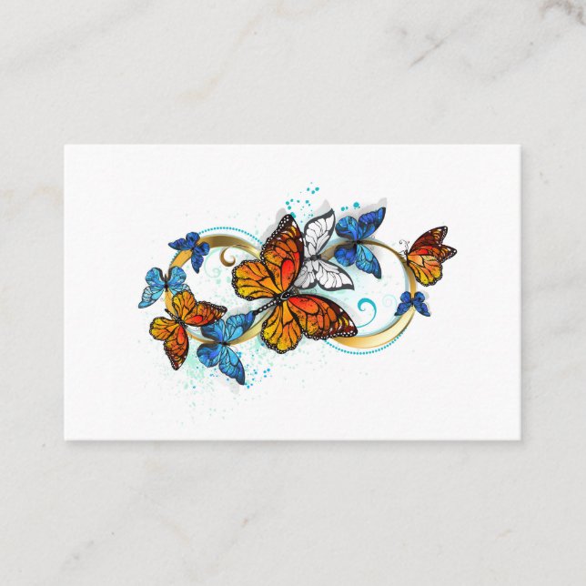 Cartão De Fidelidade Infinity of Monarch Butterflies (Frente)
