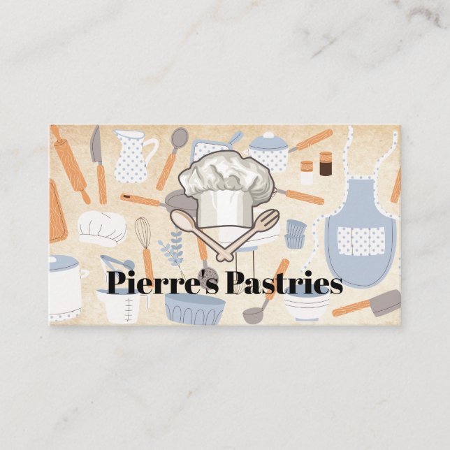 Cartão De Fidelidade Kitchen Cooking Tools | Baker (Frente)