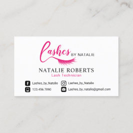 Cartão De Fidelidade Lashes Logotipo Eyelash Extensões Salon Lealdade