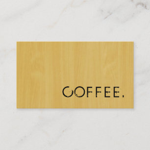 Cartão De Fidelidade Lealdade Café Punch Wood Look #6