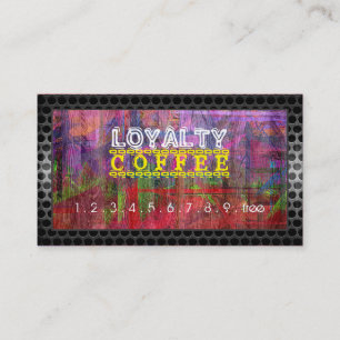 Cartão De Fidelidade Lealdade Cobrança Café Cor da Madeira Retroativa
