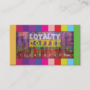 Cartão De Fidelidade Lealdade Cobrança Café Cor da Madeira Retroativa #