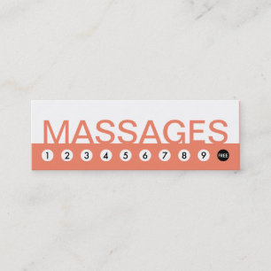 Cartão De Fidelidade lealdade corajosa do cliente das MASSAGENS