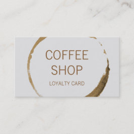 Cartão De Fidelidade Lealdade da cafetaria