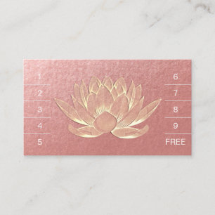 Cartão De Fidelidade Lealdade de instrução de meditação do YOGA Lotus P
