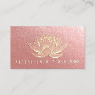 Cartão De Fidelidade Lealdade de instrução de meditação do YOGA Lotus P